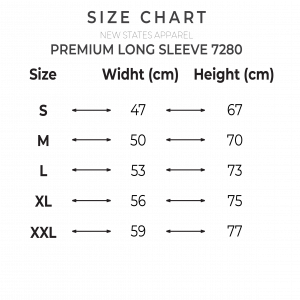 SIZE CHART LENGKAP PUTIH LONG PREMIUM