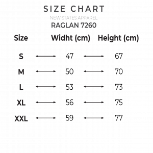 SIZE CHART LENGKAP PUTIH-RAGLAN