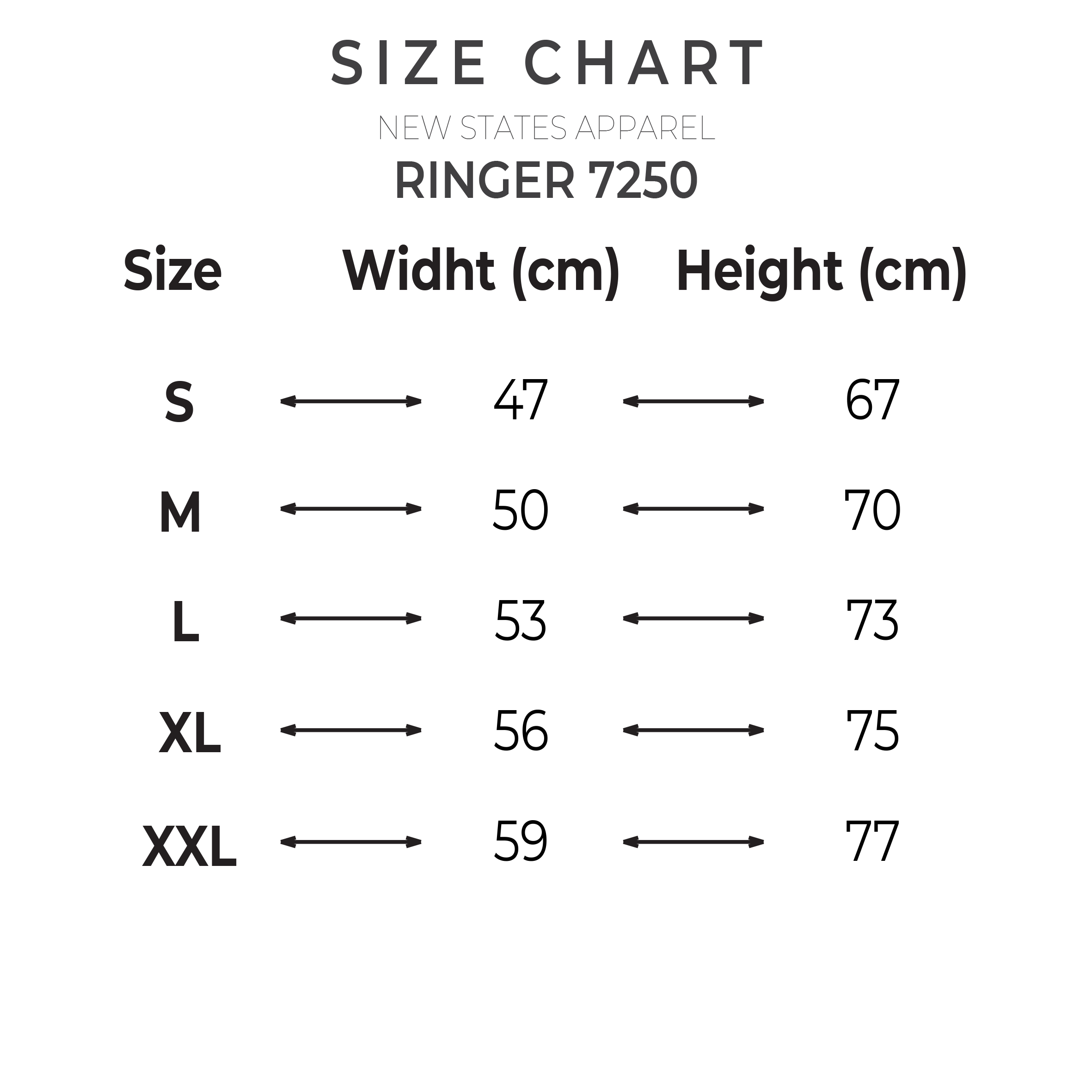 SIZE CHART LENGKAP PUTIH-RINGER